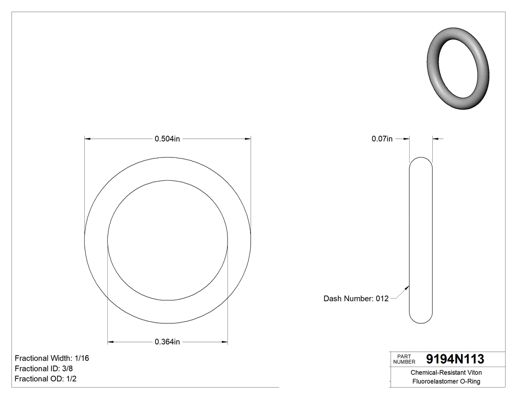 Technical drawing - 9194N113